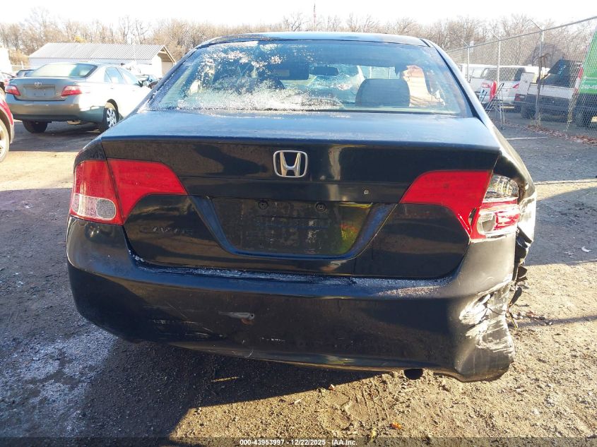2008 Honda Civic Lx VIN: 2HGFA15548H344831 Lot: 43953997