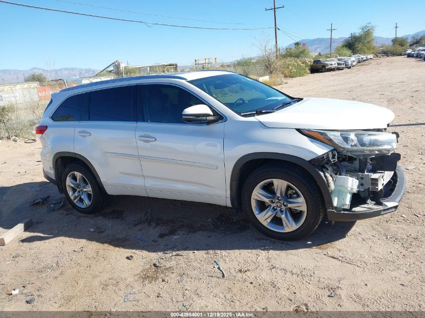 2017 Toyota Highlander Limited VIN: 5TDDZRFH4HS406526 Lot: 43954001
