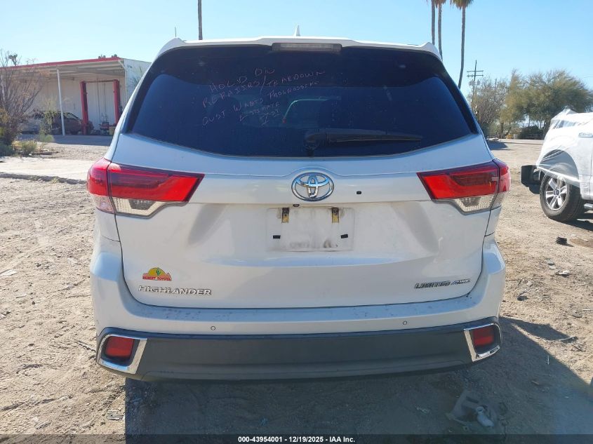 2017 Toyota Highlander Limited VIN: 5TDDZRFH4HS406526 Lot: 43954001