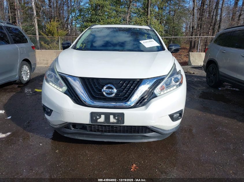 2017 Nissan Murano Platinum VIN: 5N1AZ2MH1HN178726 Lot: 43954002