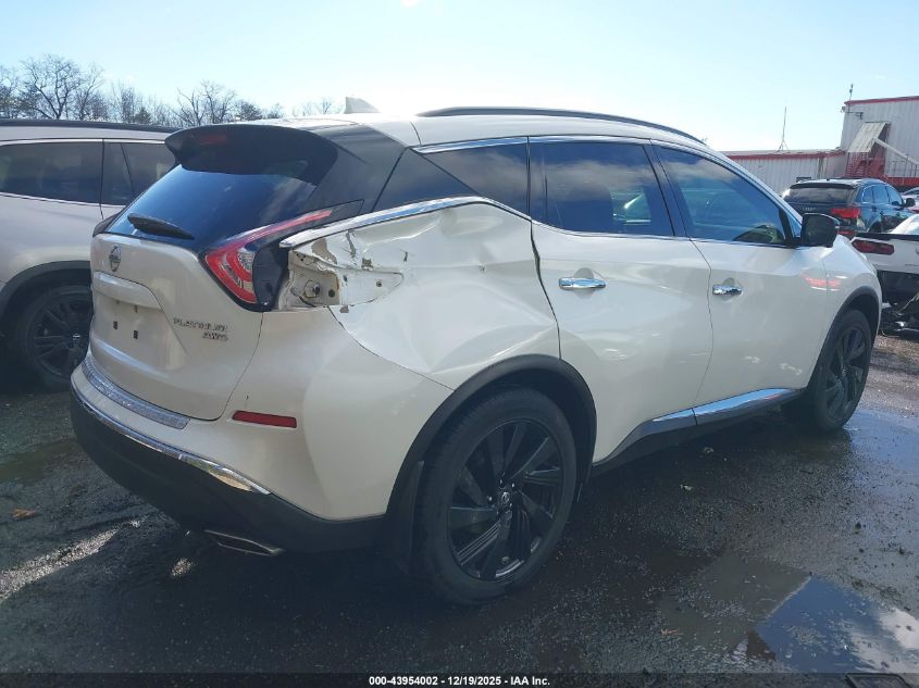 2017 Nissan Murano Platinum VIN: 5N1AZ2MH1HN178726 Lot: 43954002