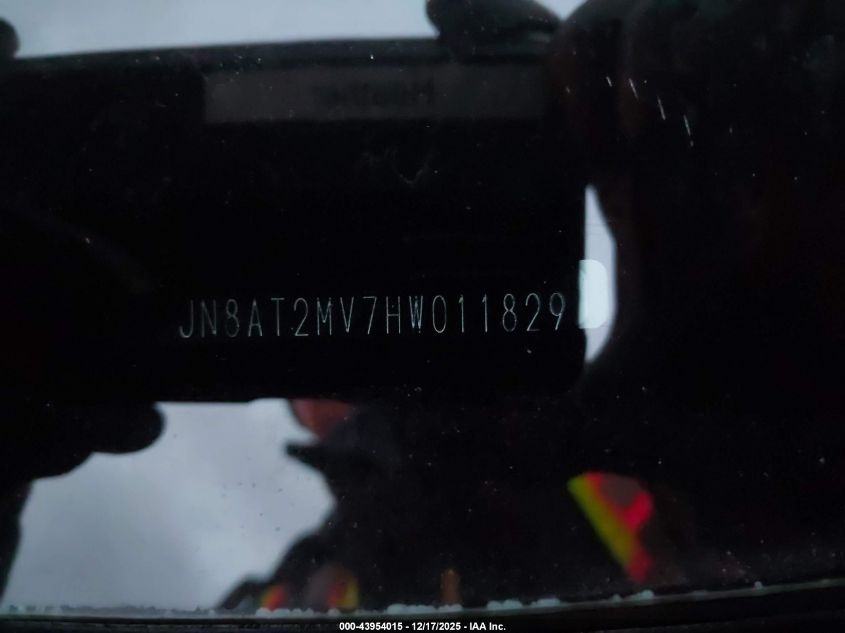 2017 Nissan Rogue Sl VIN: JN8AT2MV7HW011829 Lot: 43954015