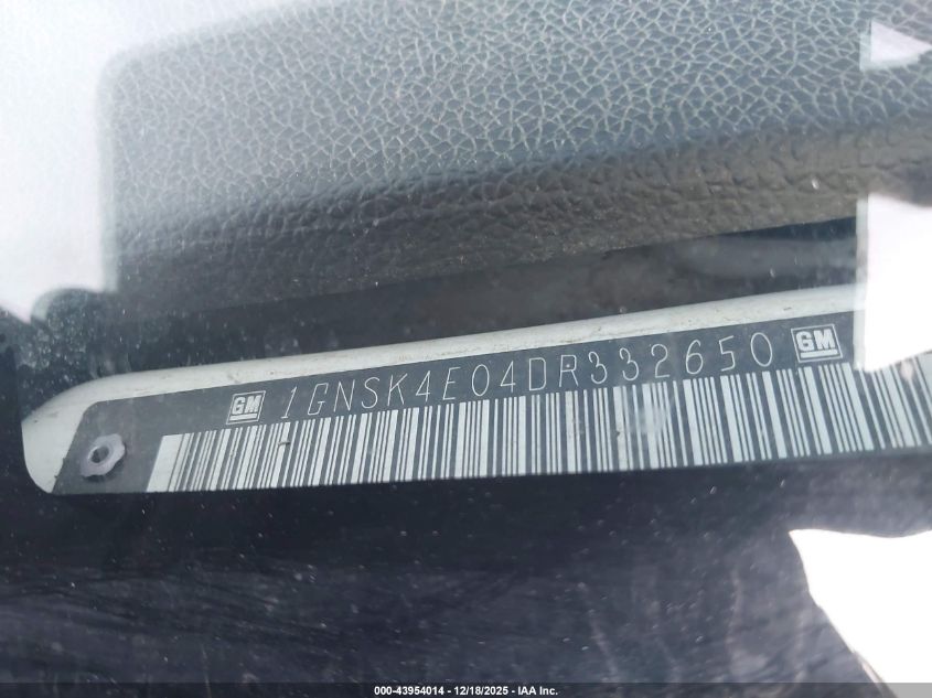 2013 Chevrolet Tahoe Commercial Fleet VIN: 1GNSK4E04DR332650 Lot: 43954014