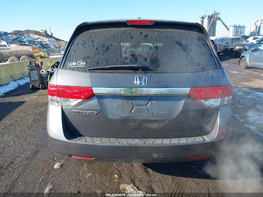 2017 Honda Odyssey Ex-L VIN: 5FNRL5H67HB001180 Lot: 43954016