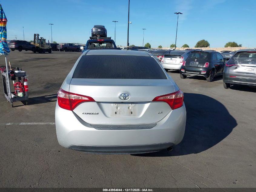2018 Toyota Corolla Le VIN: 5YFBURHE4JP842803 Lot: 43954044