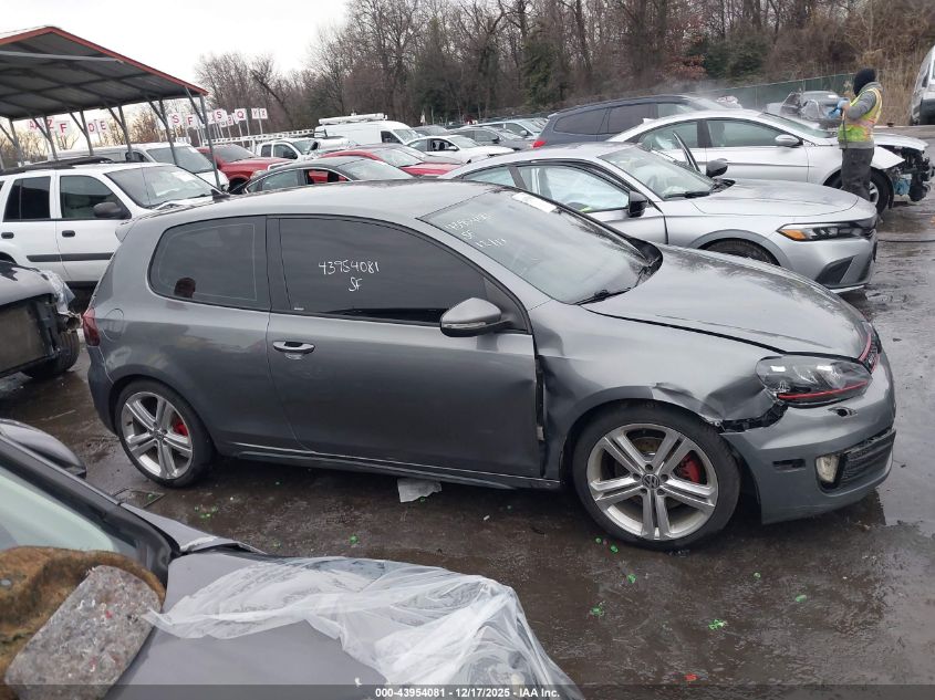2012 Volkswagen Gti 2-Door VIN: WVWED7AJ3CW096072 Lot: 43954081
