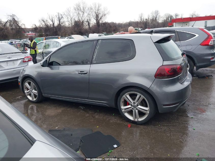 2012 Volkswagen Gti 2-Door VIN: WVWED7AJ3CW096072 Lot: 43954081