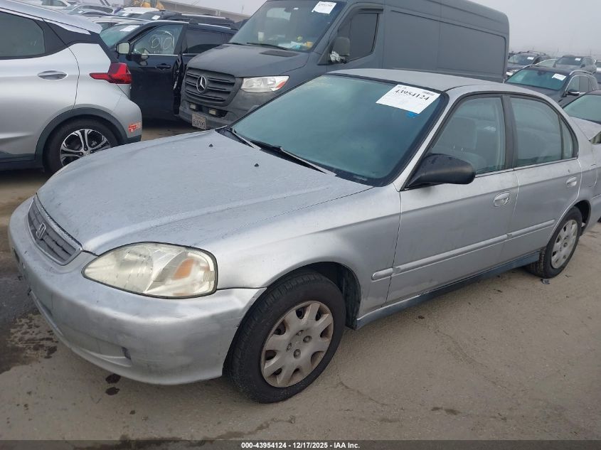 2000 Honda Civic Value Package VIN: 2HGEJ6614YH510351 Lot: 43954124