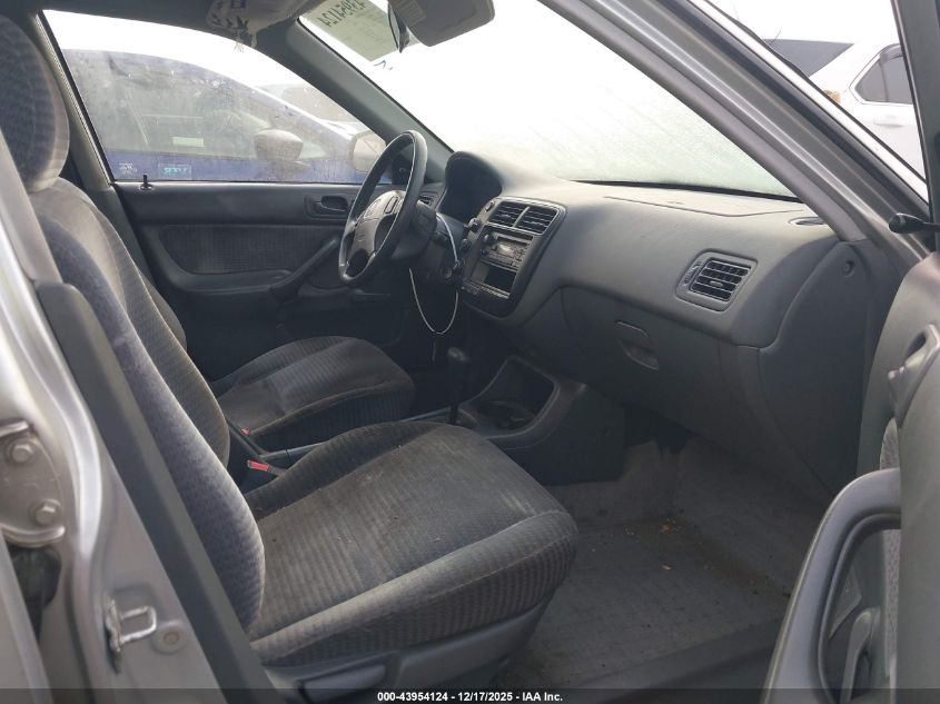 2000 Honda Civic Value Package VIN: 2HGEJ6614YH510351 Lot: 43954124