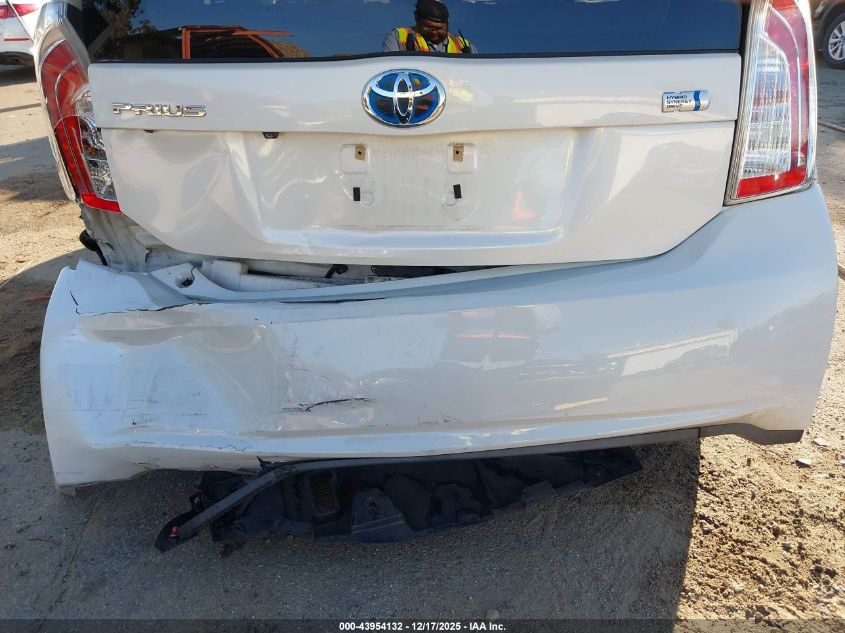 2013 Toyota Prius Three VIN: JTDKN3DU2D0337543 Lot: 43954132