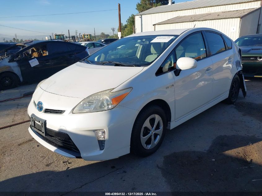 2013 Toyota Prius Three VIN: JTDKN3DU2D0337543 Lot: 43954132