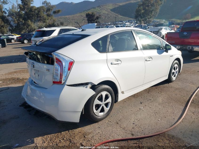 2013 Toyota Prius Three VIN: JTDKN3DU2D0337543 Lot: 43954132