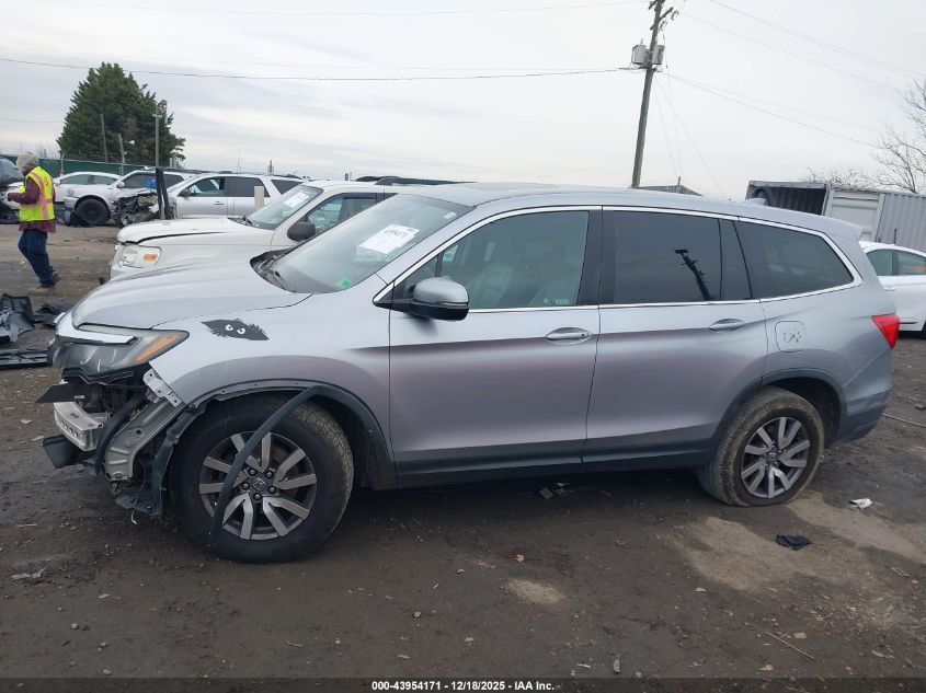 2019 Honda Pilot Ex-L VIN: 5FNYF6H51KB007497 Lot: 43954171