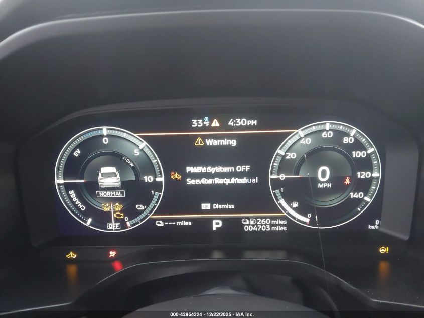 2025 Mitsubishi Outlander Phev Es S-Awc VIN: JA4T5UA99SZ001563 Lot: 43954224