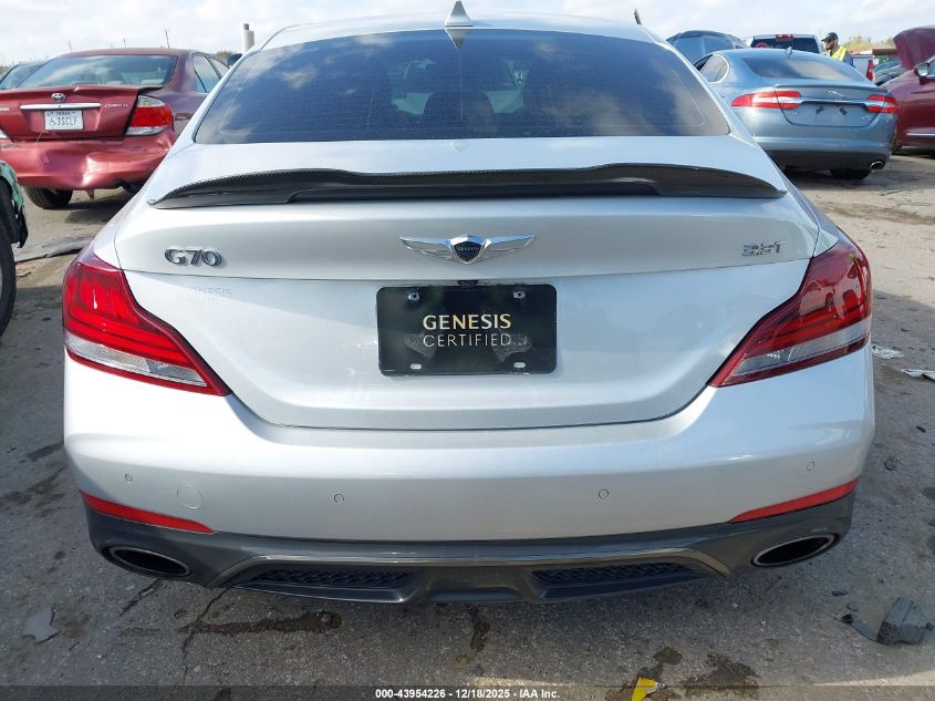 2019 Genesis G70 3.3T Advanced VIN: KMTG34LE6KU012333 Lot: 43954226