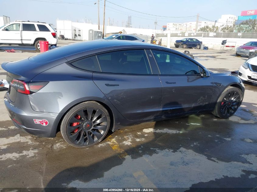 2023 Tesla Model 3 Rear-Wheel Drive VIN: 5YJ3E1EA3PF651432 Lot: 43954260