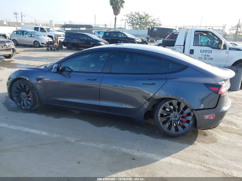 2023 Tesla Model 3 Rear-Wheel Drive VIN: 5YJ3E1EA3PF651432 Lot: 43954260