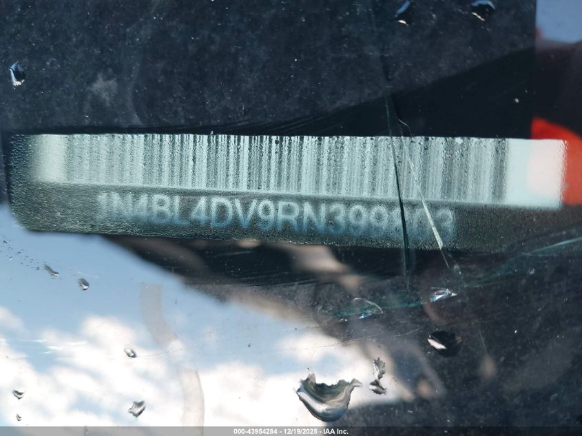 2024 Nissan Altima Sv Fwd VIN: 1N4BL4DV9RN399803 Lot: 43954284