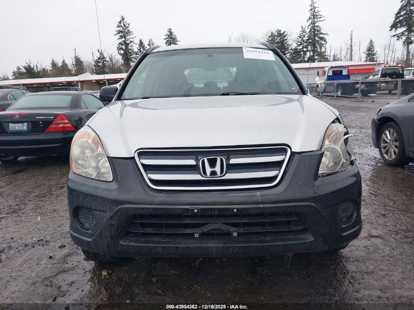 2006 Honda Cr-V Lx VIN: JHLRD68596C004296 Lot: 43954362