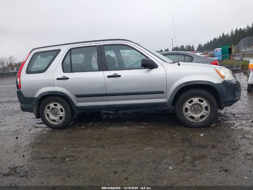 2006 Honda Cr-V Lx VIN: JHLRD68596C004296 Lot: 43954362