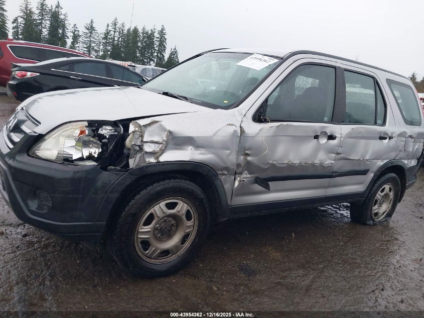 2006 Honda Cr-V Lx VIN: JHLRD68596C004296 Lot: 43954362