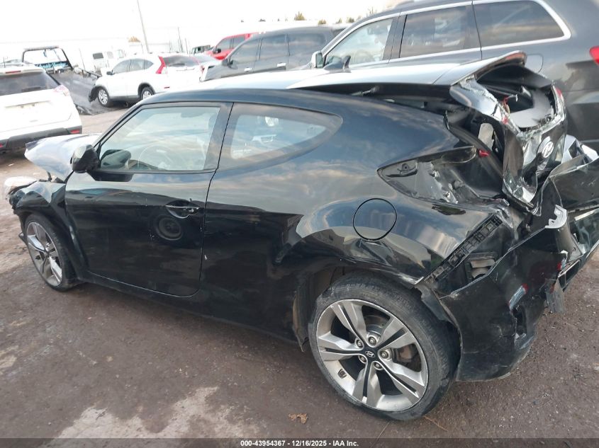 2014 Hyundai Veloster Base W/Black VIN: KMHTC6AD9EU191521 Lot: 43954367