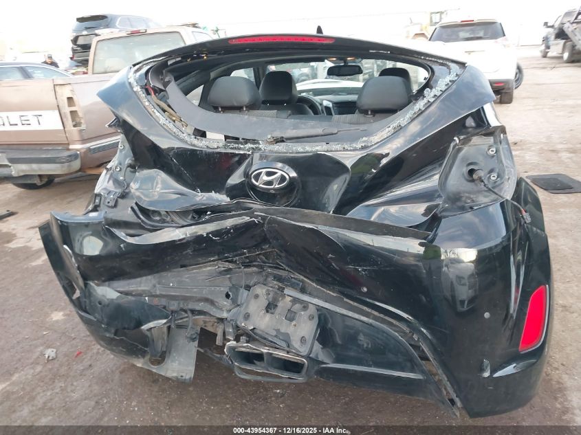2014 Hyundai Veloster Base W/Black VIN: KMHTC6AD9EU191521 Lot: 43954367