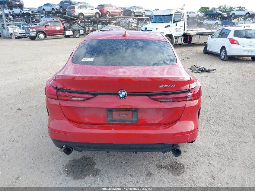 2021 BMW 228I Gran Coupe Sdrive VIN: WBA53AK02M7J08081 Lot: 43954368
