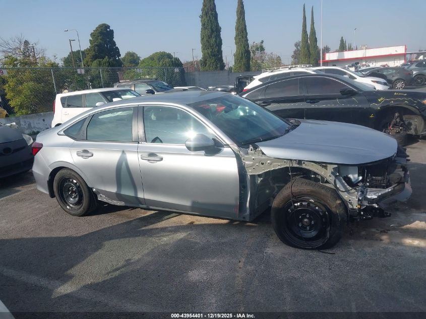 2026 Honda Civic Lx VIN: 2HGFE2F23TH515186 Lot: 43954401