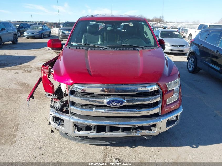 2015 Ford F-150 Lariat VIN: 1FTEW1EP6FKE17023 Lot: 43954400