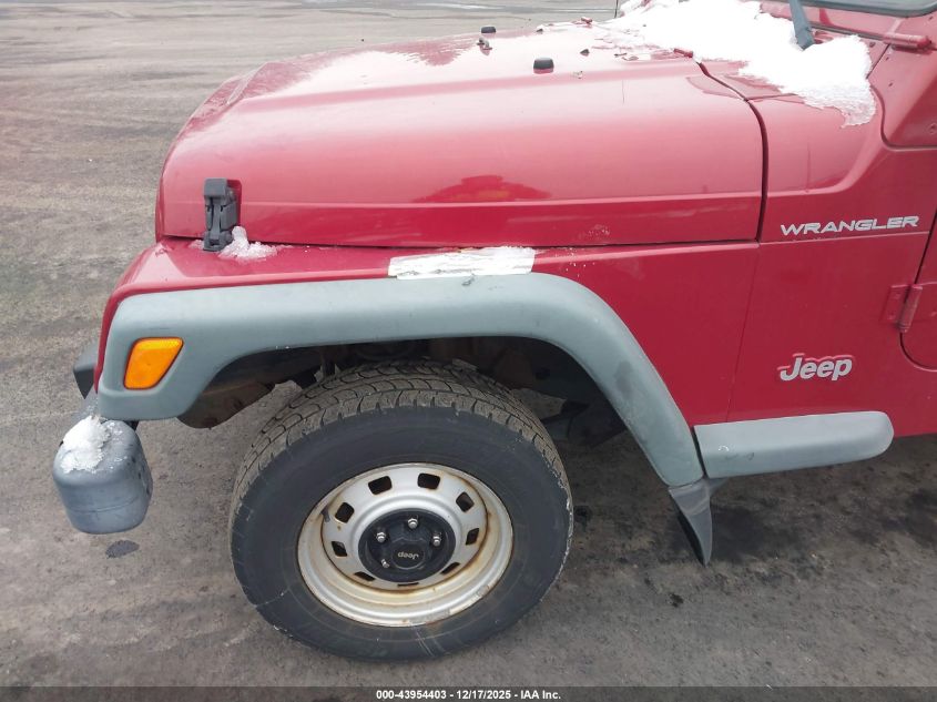1999 Jeep Wrangler Se VIN: 1J4FY29P6XP486548 Lot: 43954403