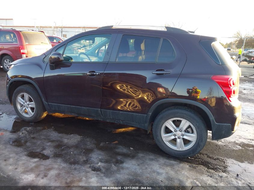 2021 Chevrolet Trax Awd Lt VIN: KL7CJPSB8MB346306 Lot: 43954430