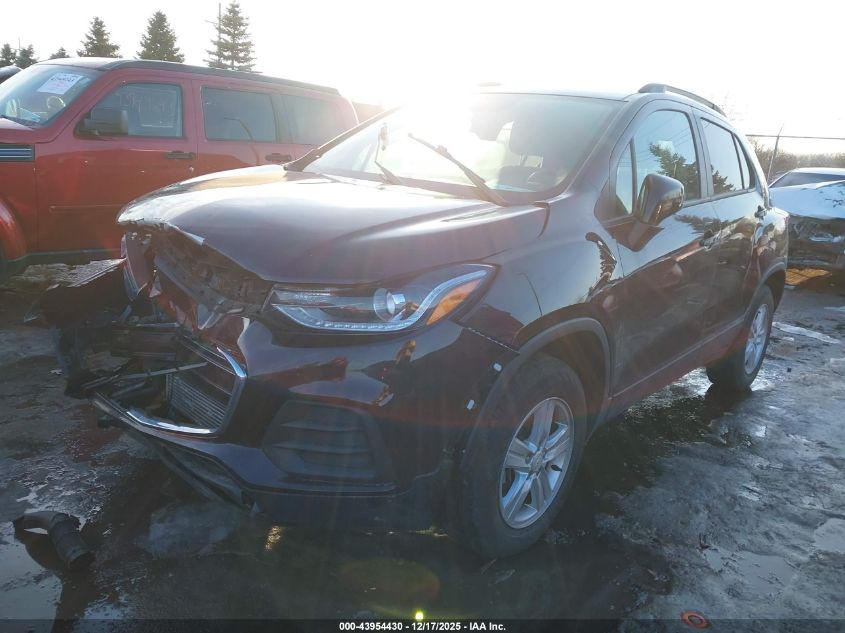 2021 Chevrolet Trax Awd Lt VIN: KL7CJPSB8MB346306 Lot: 43954430