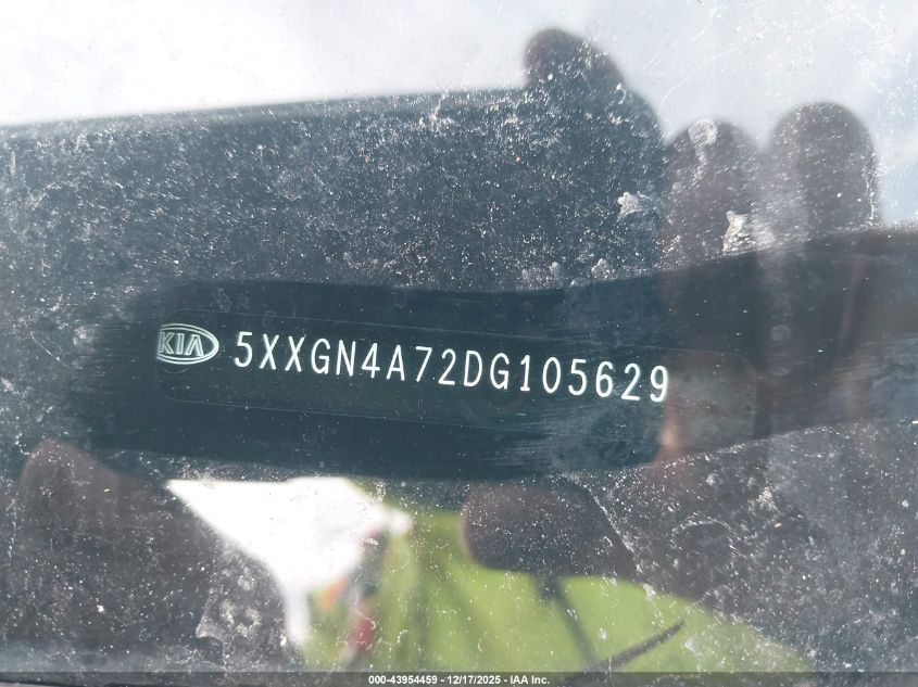 2013 Kia Optima Ex VIN: 5XXGN4A72DG105629 Lot: 43954459