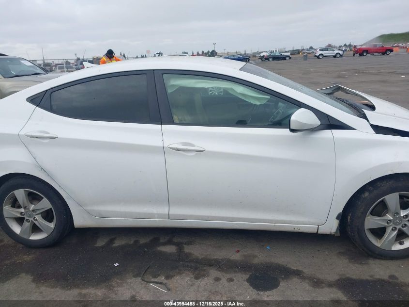 2013 Hyundai Elantra Gls VIN: 5NPDH4AEXDH253590 Lot: 43954488