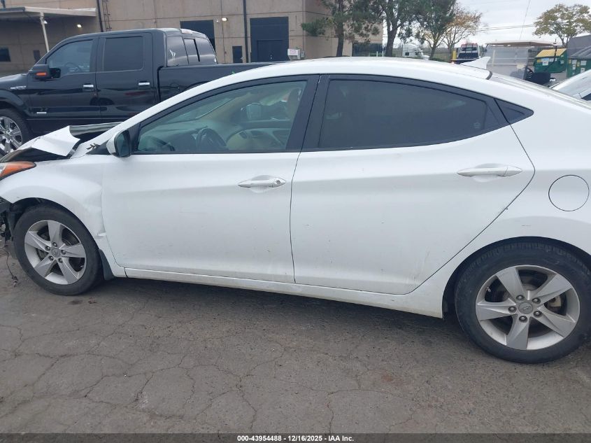 2013 Hyundai Elantra Gls VIN: 5NPDH4AEXDH253590 Lot: 43954488