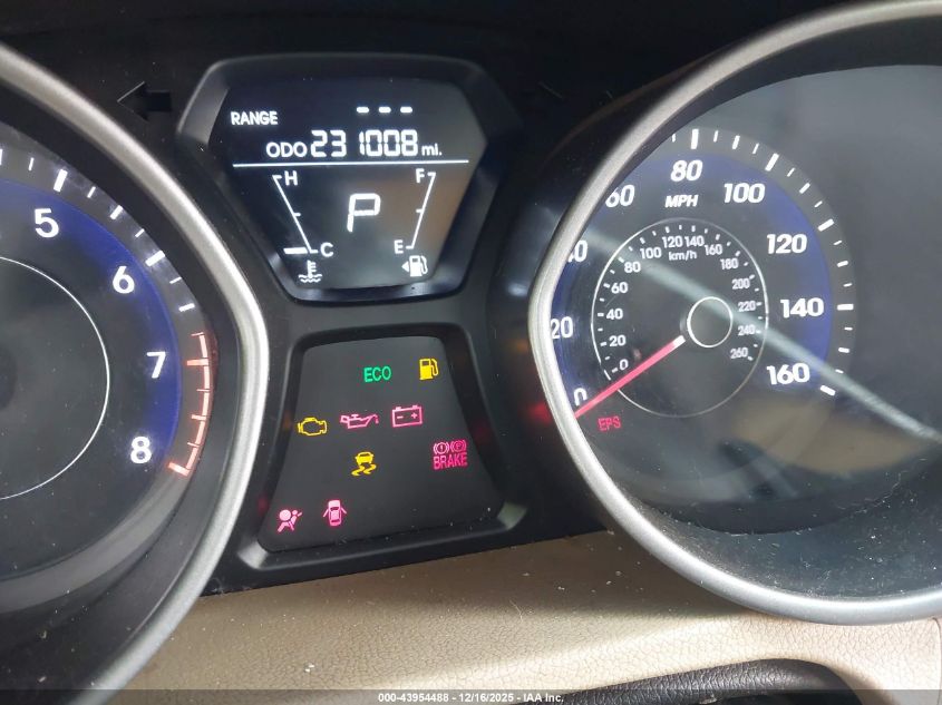 2013 Hyundai Elantra Gls VIN: 5NPDH4AEXDH253590 Lot: 43954488