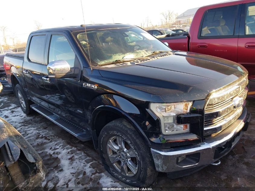 2016 Ford F-150 Lariat VIN: 1FTEW1EG5GFA09963 Lot: 43954545