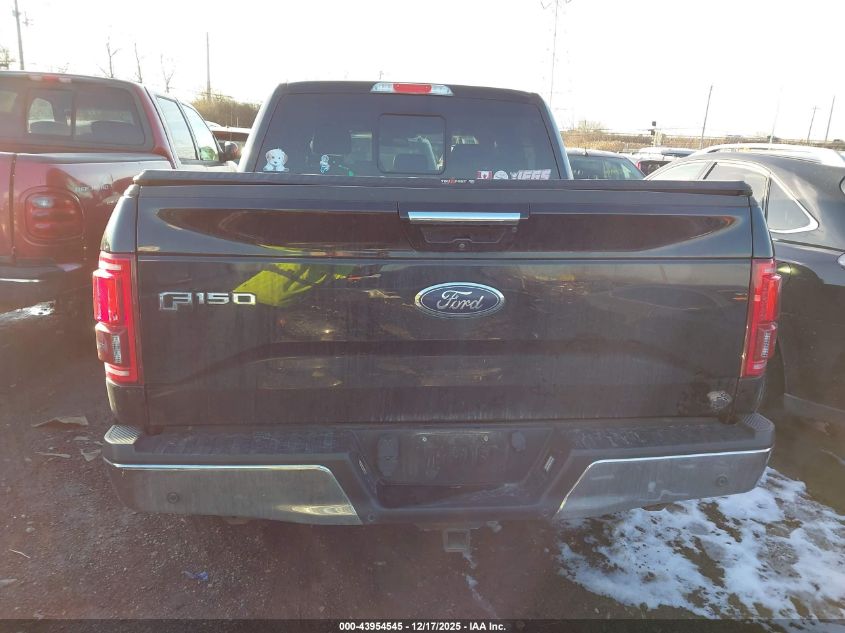 2016 Ford F-150 Lariat VIN: 1FTEW1EG5GFA09963 Lot: 43954545