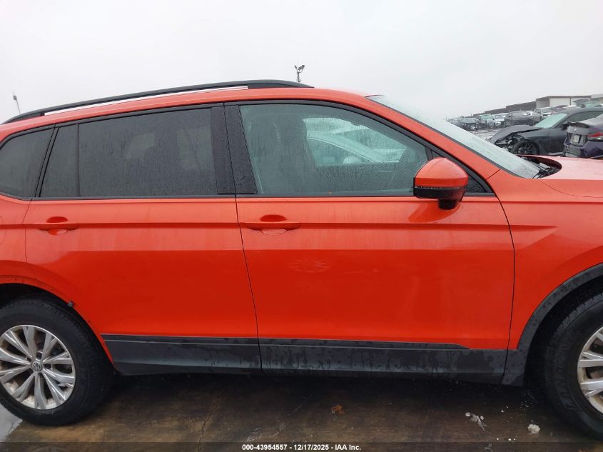 2019 Volkswagen Tiguan 2.0T S VIN: 3VV1B7AX4KM018618 Lot: 43954557