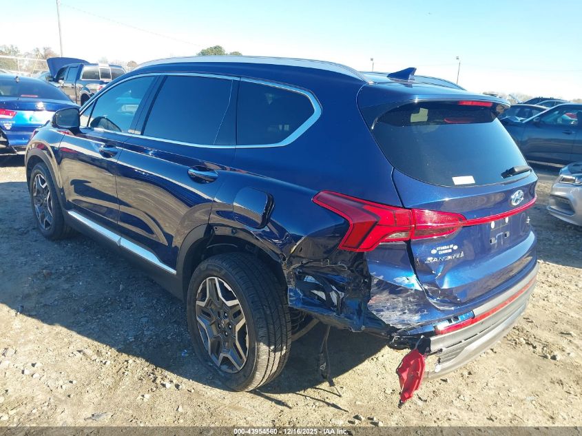 2022 Hyundai Santa Fe Limited VIN: 5NMS44AL3NH466624 Lot: 43954560