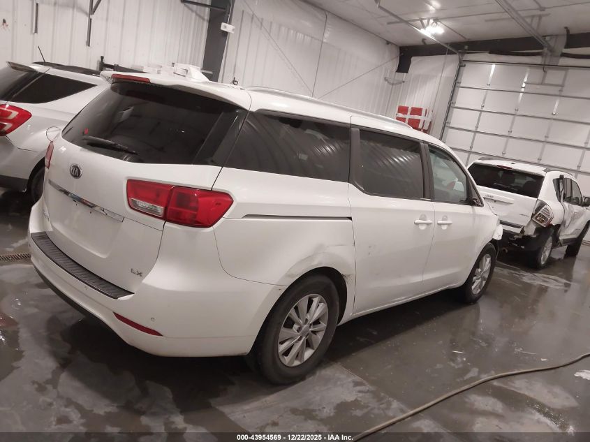 2016 Kia Sedona Lx VIN: KNDMB5C17G6100262 Lot: 43954569