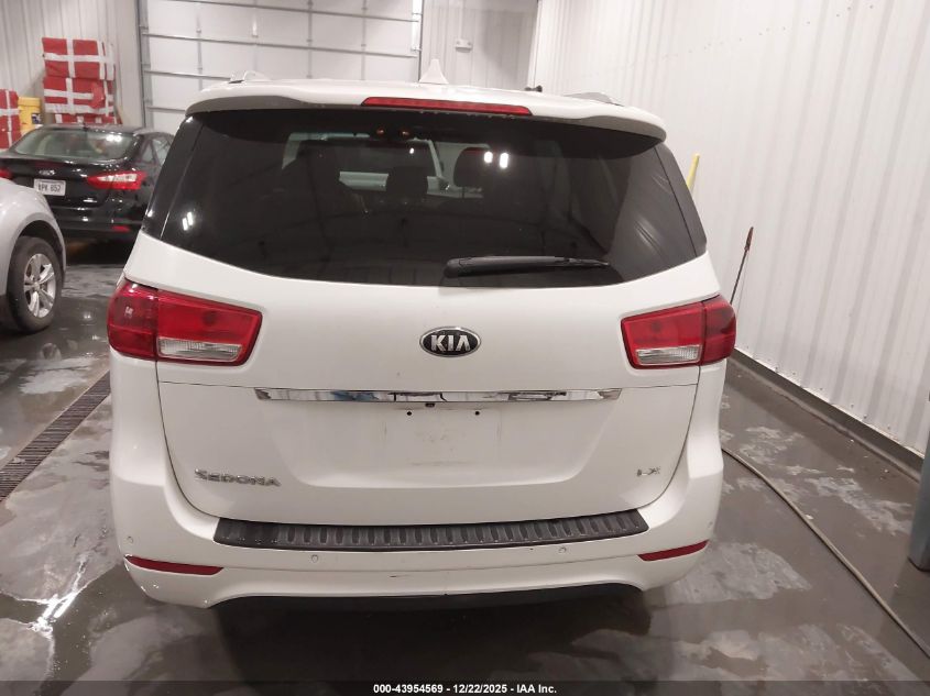 2016 Kia Sedona Lx VIN: KNDMB5C17G6100262 Lot: 43954569