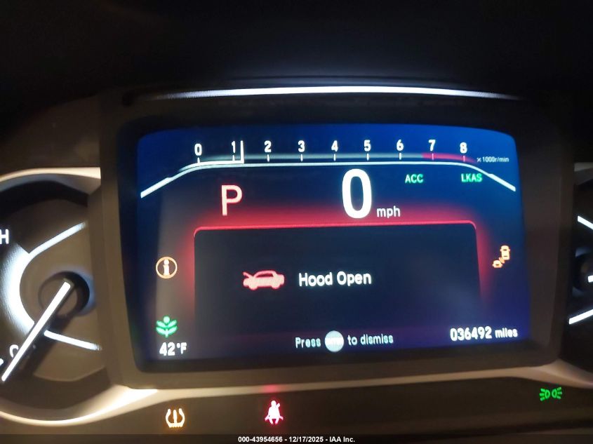 2024 Honda Passport Awd Ex-L VIN: 5FNYF8H56RB005539 Lot: 43954656