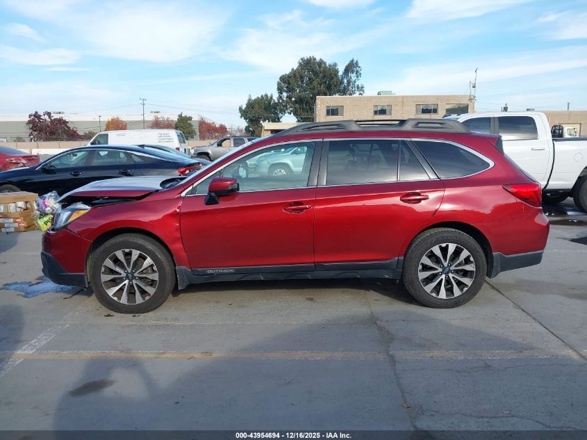 2017 Subaru Outback 2.5I Limited VIN: 4S4BSANC9H3304915 Lot: 43954694