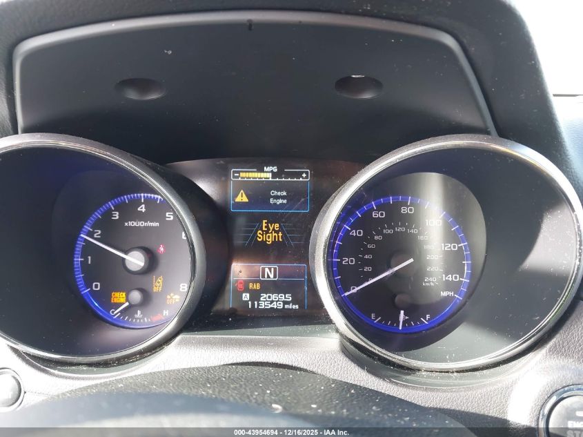 2017 Subaru Outback 2.5I Limited VIN: 4S4BSANC9H3304915 Lot: 43954694