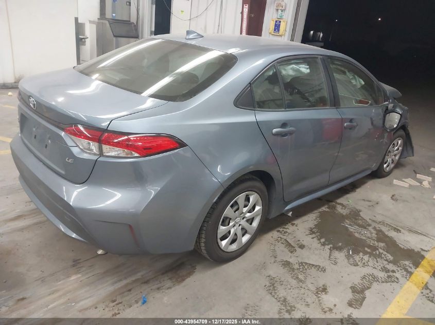 2020 Toyota Corolla Le VIN: JTDEPRAE3LJ043164 Lot: 43954709
