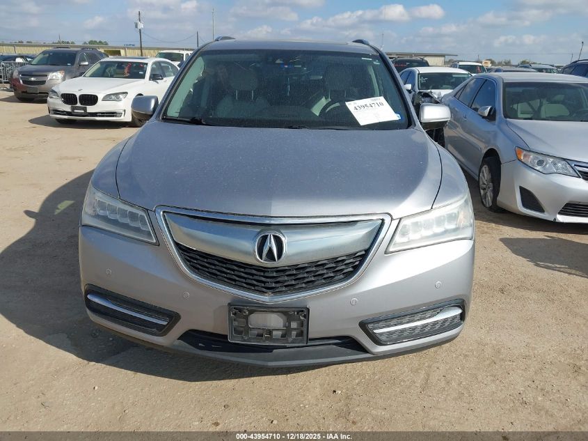 2016 Acura Mdx Advance Entertainment Packages/Advance Package VIN: 5FRYD4H96GB017364 Lot: 43954710