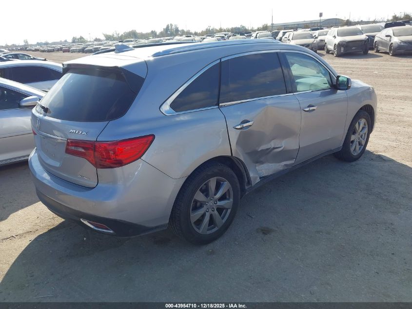 2016 Acura Mdx Advance Entertainment Packages/Advance Package VIN: 5FRYD4H96GB017364 Lot: 43954710