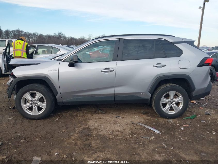 2021 Toyota Rav4 Hybrid Le VIN: 4T3LWRFV1MU019869 Lot: 43954711
